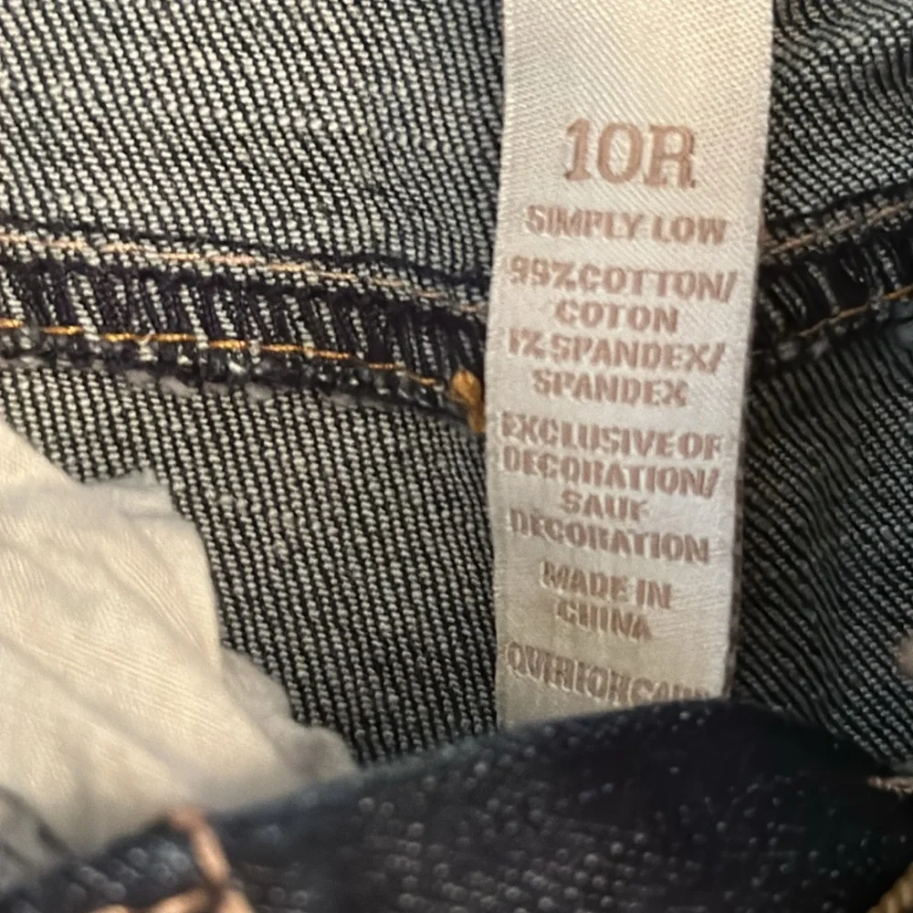 Justice Jean Shorts Simply Low, Size 10